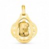 18K MEDALLA ORO AMARILLO VIRGEN NIÑA. 22 X 19 MM.