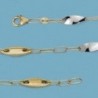 18K PULSERA BICOLOR ESLABONES. 3,75 GRS.