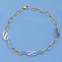 18K PULSERA BICOLOR...