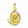 18K MEDALLA ORO AMARILLO VIRGEN NIÑA. 26 X 17 MM.