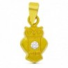 18K COLGANTE ORO AMARILLO BUHO. 10 X 6 MM.