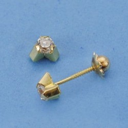 18K PENDIENTES ORO AMARILLO...