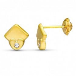 18K PENDIENTES ORO AMARILLO...