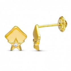 18K PENDIENTES ORO AMARILLO...