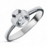 18K SOLITARIO ORO BLANCO BRILLANTE. 0.20 QTES.