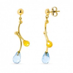 18K PENDIENTES ORO AMARILLO...