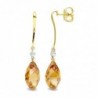 18K PENDIENTES ORO BICOLOR TOPACIO 18MM CIRCONITA