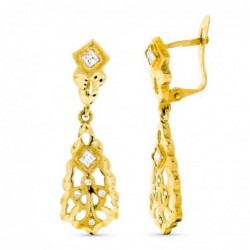 18K PENDIENTES ORO AMARILLO...