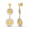 18K PENDIENTES ORO BICOLOR LASER MEDUSA