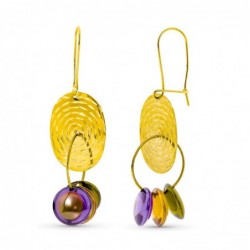 18K PENDIENTES ORO AMARILLO...