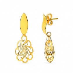 18K PENDIENTES ORO AMARILLO...