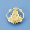 18K VIRGEN DEL ROCIO SOLAPA 20 X 20 MM