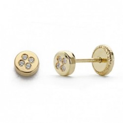 18K PENDIENTES ORO AMARILLO...