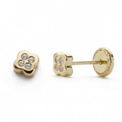 18K PENDIENTES ORO AMARILLO...