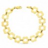 18K PULSERA ORO AMARILLO FLORES. ANCHO: 11 MM. LARGO: 19 CM.