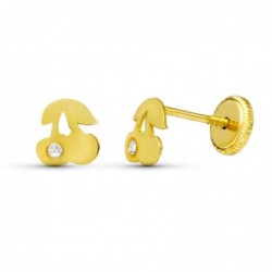 18K PENDIENTES ORO AMARILLO...