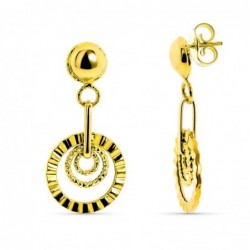 18K PENDIENTES ORO AMARILLO...