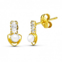 18K PENDIENTES ORO AMARILLO...