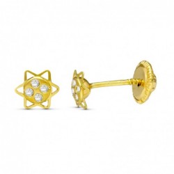 18K PENDIENTES ORO AMARILLO...