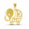18K COLGANTE ORO AMARILLO LASER ELEFANTE. 25 X 24 MM.