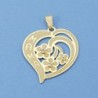 18K COLGANTE ORO AMARILLO MAMA CIRCONITAS. 26 X 23 MM.