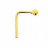 18K PIERCING NARIZ BOLA ORO 2MM