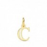 18K COLGANTE LETRA "C" 11 X 9 MM.