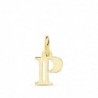 18K COLGANTE LETRA "P" 11 X 9 MM.