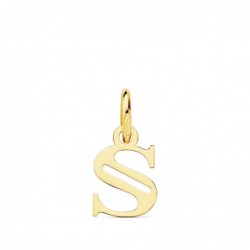 18K COLGANTE LETRA "S" 11 X...