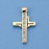 18K CRUZ PIEDRAS. 30 X 18 MM. 3.15 GRS.@