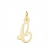 18K COLGANTE LETRA "C" 15 X 9 MM.