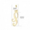 18K COLGANTE LETRA "S" 16 X 5 MM.