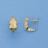 18K PENDIENTES LAPIDADOS. 10 X 5 MM.