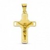 18K CRUZ ORO AMARILLO CON CRISTO. 22 X 14 MM.