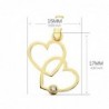 18K COLGANTE 2 CORAZONES. 17 X 15 MM.