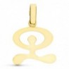 18K COLGANTE ORO AMARILLO INDALO SILUETA MEDIANO