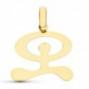 18K COLGANTE ORO AMARILLO INDALO SILUETA GRANDE
