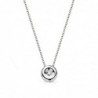 COLGANTE BRILLANTE CON CADENA ORO BLANCO 0,02 QT