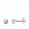 18k PENDIENTES ORO BLANCO CON DIAMANTES TALLA BRILLANTE 0.200 QTES SI-H