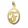 18K COLGANTE INICIAL LETRA F 21 X 14 MM.