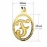 18K COLGANTE INICIAL LETRA F 21 X 14 MM.