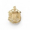 18K ESCUDO INSIGNIA DE MELILLA. 20 X 14 MM.