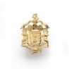 18K ESCUDO INSIGNIA MELILLA. 20 X 14 MM.