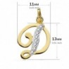 18K COLGANTE LETRA D CIRCONITAS. 13 X 11 MM.