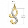 18K COLGANTE LETRA S CIRCONITAS. 17 X 9 MM.