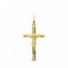 18K CRUZ CRISTO PALO OVAL 23 X 12 MM.