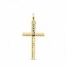 18K CRUZ TALLADA 21 X 12 MM.