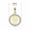 18K COLGANTE MANO DE FATIMA. 13 MM
