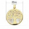 18K COLGANTE NACAR ARBOL DE LA VIDA 20MM.