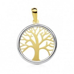 18K COLGANTE BICOLOR ARBOL...